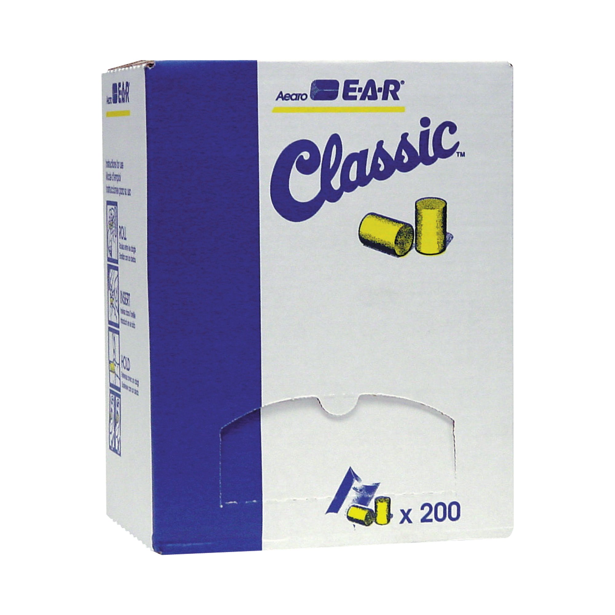 AO Safety Classic Earplugs — 200 Pair